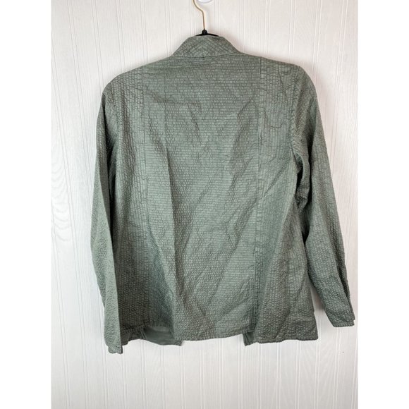 Eileen Fisher Jacket‎ Soft Green size Small 100% silk - Picture 2 of 5